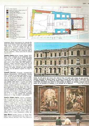 LAMINA MONITOR 0331: PLANO DEL LOUVRE Y LAS TULLERIAS. PALACIO DEL LOUVRE