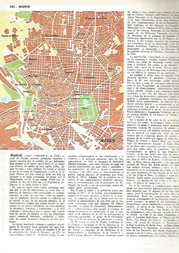 LAMINA MONITOR 0337: PLANO DE MADRID