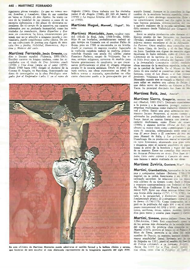LAMINA MONITOR 0352: CRISTO POR MARTINEZ MONTAÑES