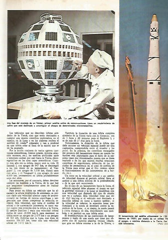 LAMINA MONITOR 0358: LANZAMIENTO DEL SATELITE DISCOVER I. FASE DEL MONTAJE DE UN TELSTAR