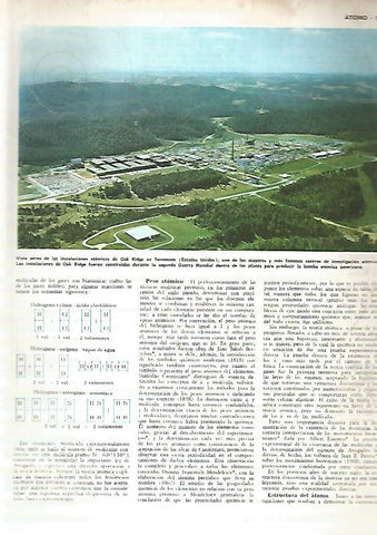 LAMINA MONITOR 0372: VISTA AEREA DE LAS INSTALACIONES ATOMICAS DE OAK RIDGE EN ESTADOS UNIDOS