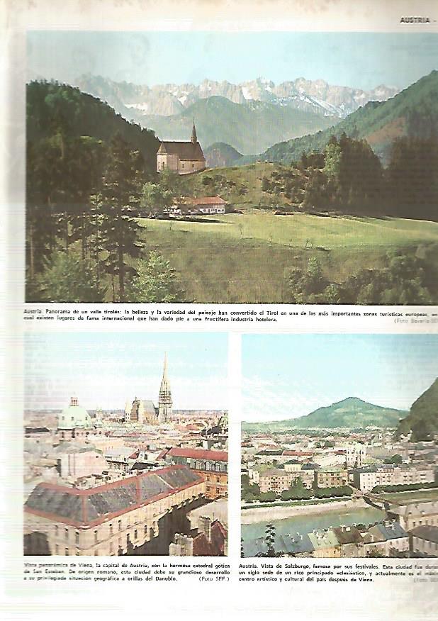 LAMINA MONITOR 0379: VISTA DE EL TIROL AUSTRIACO Y DE VIENA