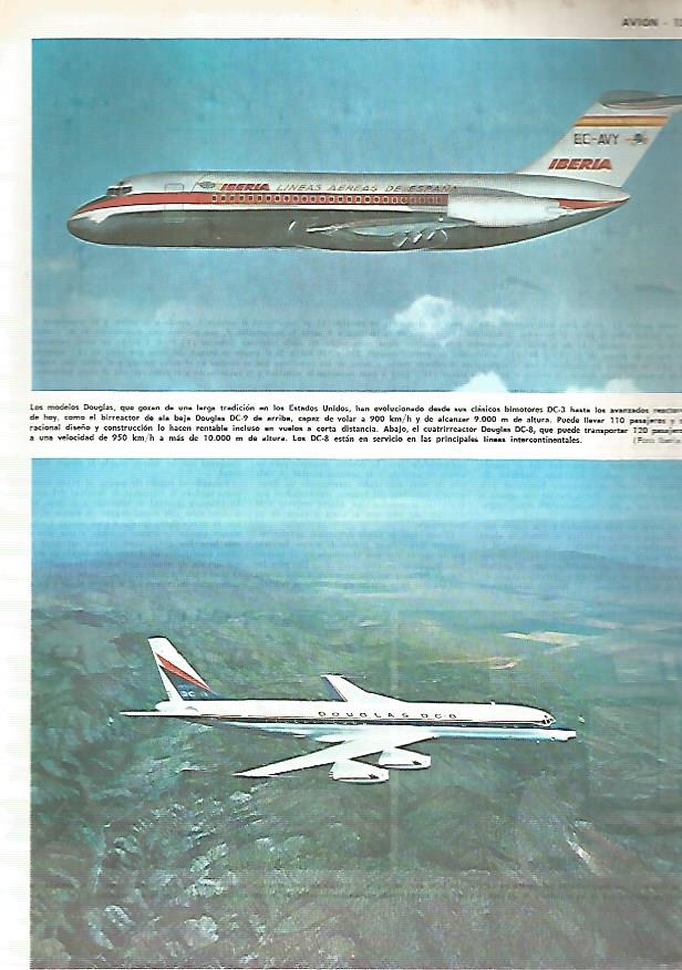 LAMINA MONITOR 0393: AVIONES MODELO DOUGLAS
