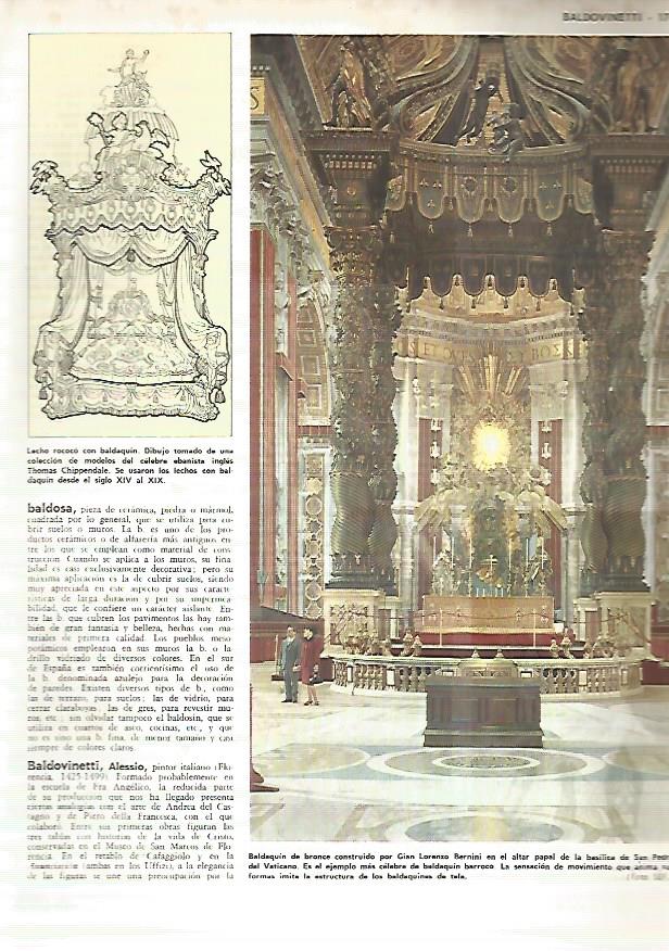 LAMINA MONITOR 0399: BADAQUN DE BERNINI EN EL VATICANO