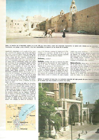 LAMINA MONITOR 0412: BASILICA DE LA NATIVIDAD EN BELEN