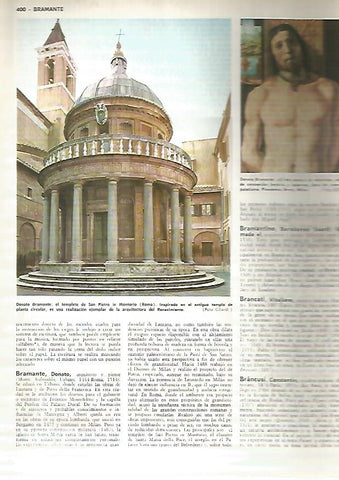 LAMINA MONITOR 0431: TEMPLETE DE SAN PIETRO IN MONTORIO EN ROMA