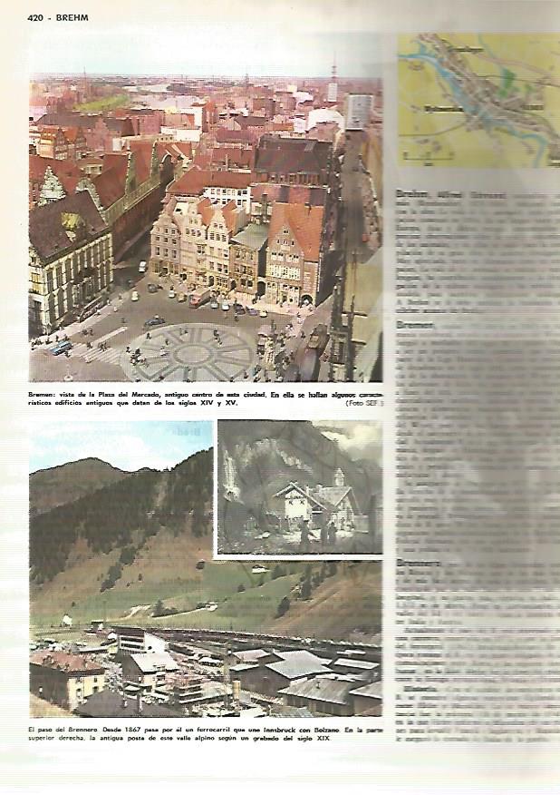 LAMINA MONITOR 0434: VISTAS Y PLANO DE BREMEN