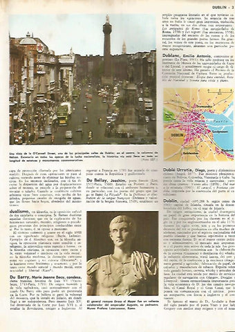 LAMINA MONITOR 0454: DUBLIN. Vista de O Conell Street