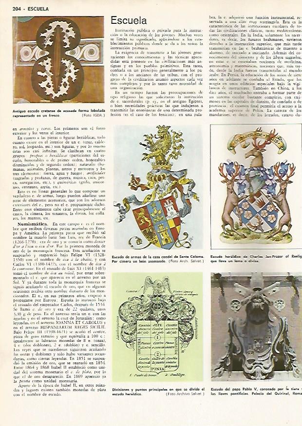 LAMINA MONITOR 0470: ESCUDOS DE ARMAS