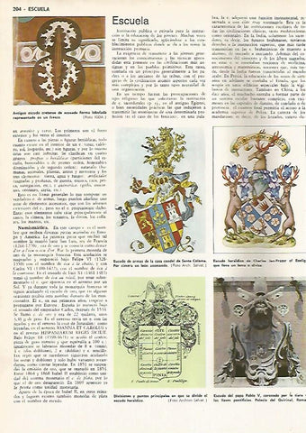 LAMINA MONITOR 0470: ESCUDOS DE ARMAS
