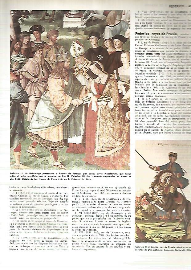 LAMINA MONITOR 0492: FEDERICO III DE HABSBURGO PRESENTADO A LEONOR DE PORTUGAL