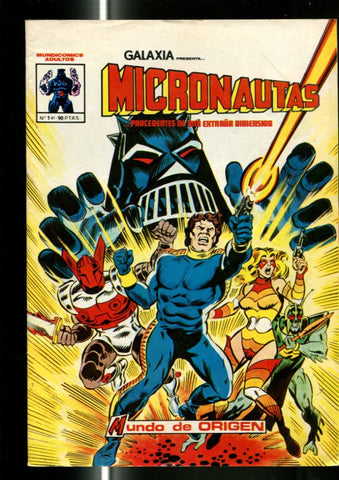 Micronautas de Mundicomics numero 1: Mundo de origen (numerado 1 en trasera)