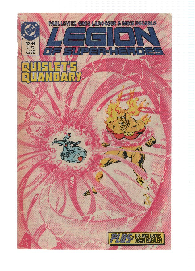 LEGION OF SUPER-HEROES, Volume 3, Numero 44: Quislet,s Story (DC Comics)