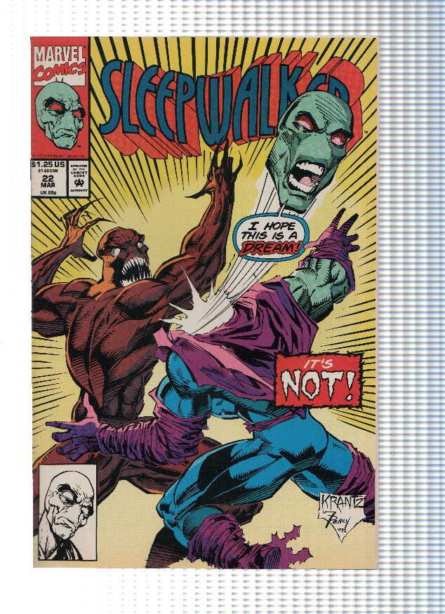 SLEEPWALKER, Volume 1 Numero 22: Beyond Life and Death (Marvel)