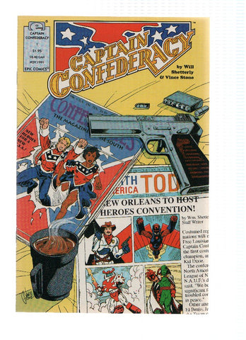 CAPTAIN CONFEDERACY, Volume 01, Numero 01: Crossroad (Epic Comics)