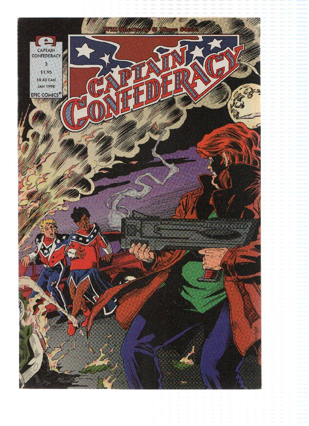 CAPTAIN CONFEDERACY, Volume 01, Numero 03: Hellhound on My Trail (Epic Comics)
