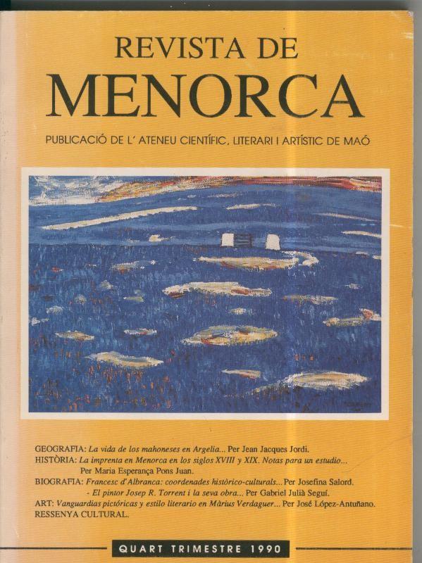 Revista de Menorca, quart trimestre 1990