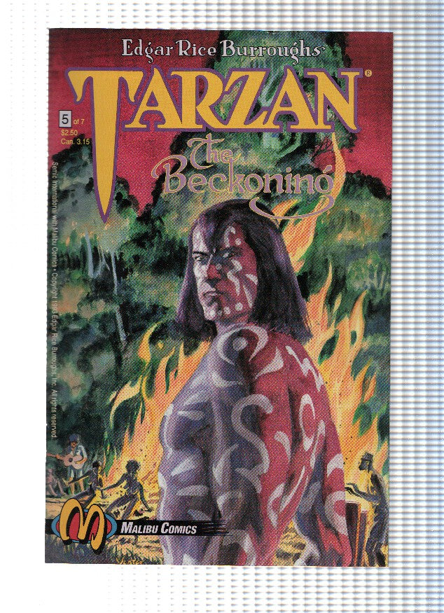 TARZAN: THE BECKONING, Volume 1, Numero 05: Into the Web (Malibu Comics)