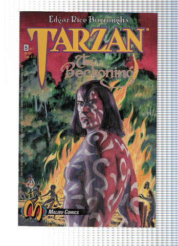 TARZAN: THE BECKONING, Volume 1, Numero 05: Into the Web (Malibu Comics)