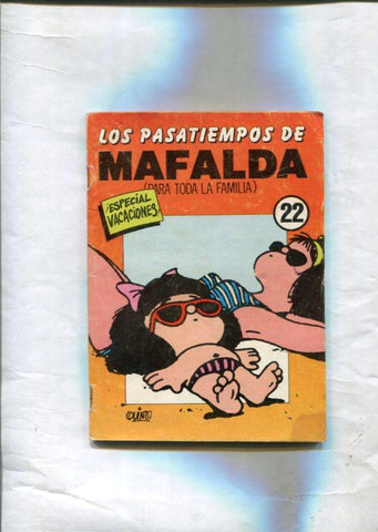 Pasatiempos Mafalda numero 22 (algunos ya han sido rellenados)