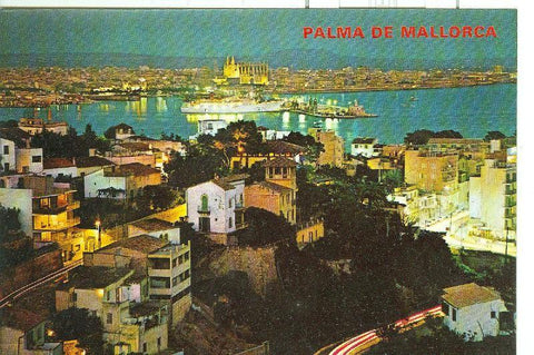 Postal 6246 : Vista noctura de Palma de Mallorca