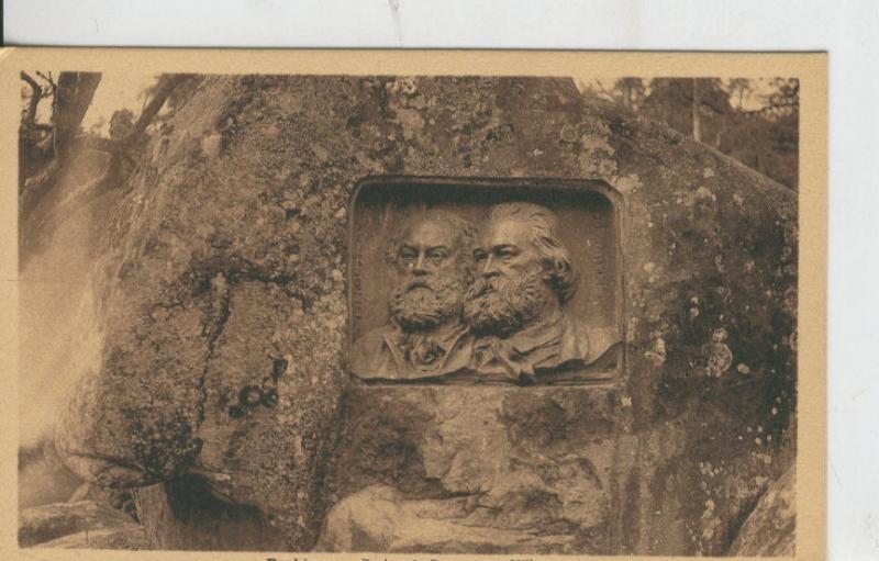 Postal 008624: Barbizon, Rocher de Rosusseau et Millet