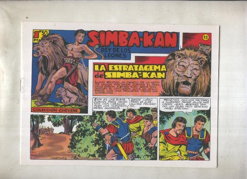 Simba Kan rey de los leones facsimil numero 15: La estratagema de Simba Kan