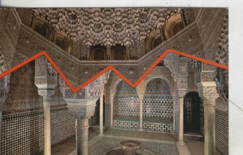 Postal 4135 : Granada: Alhambra: Interior palacio arabe