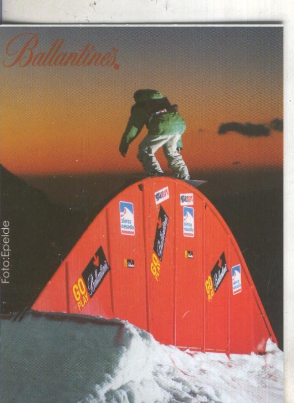 Postal 5789 : Publicitaria circuito Ballantines de Snowboard