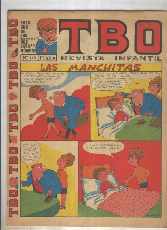TBO numero 746: Las manchitas (Muntañola), (numerado 1 en trasera)