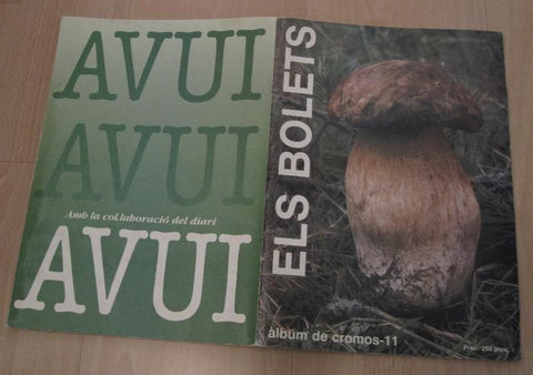 Album de Cromos: Els Bolets, completo