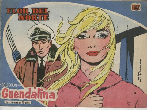 Guendalina numero 034, trasera foto ficha de Peter Finch