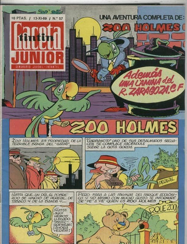 Gaceta Junior numero 57: poster del Real Zaragoza