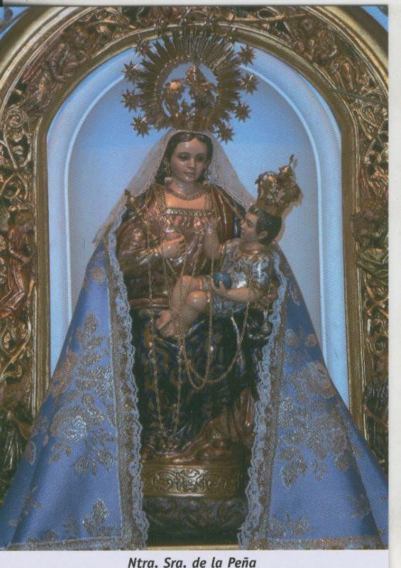 Postal 009863: Virgen Ntra Sra de la Peña, parroquia San Juan Bautista de la concepcion en Madrid