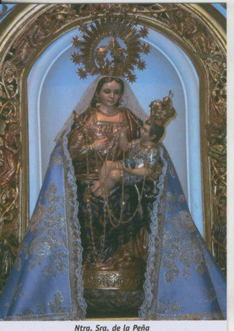 Postal 009863: Virgen Ntra Sra de la Peña, parroquia San Juan Bautista de la concepcion en Madrid