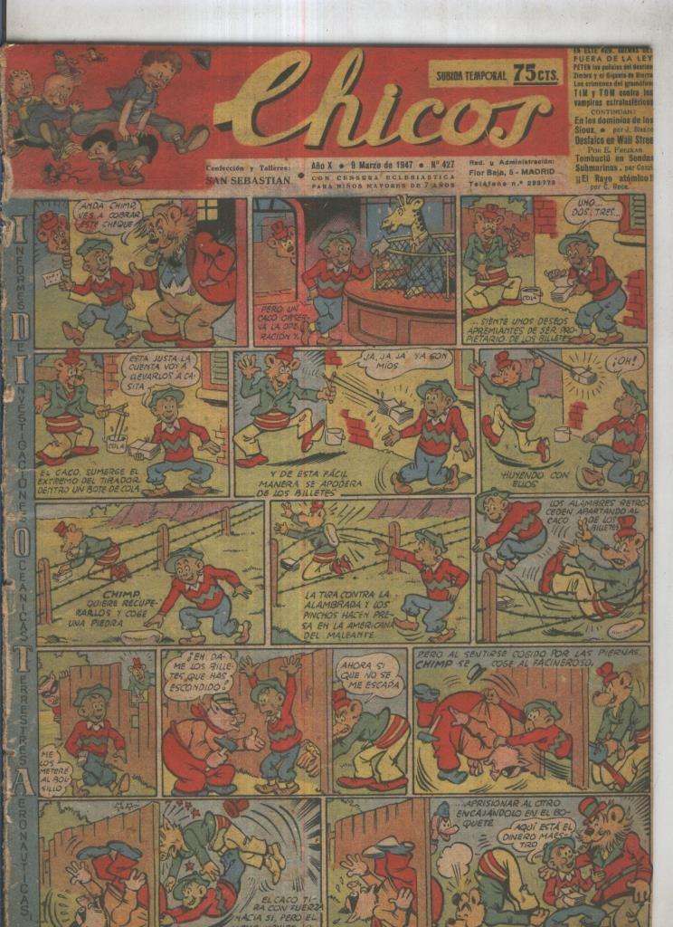 Chicos de Consuelo Gil numero 427 (procede de tomo desencuadernado)