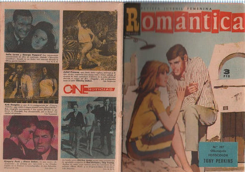 Romantica numero 197: Flash con Sofia Loren, Kird Douglas, Shirley Jones, Gregory Peck, Diane Baker, etc