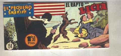El Pequeño Sheriff facsimil numero 194: El rapto de Licia