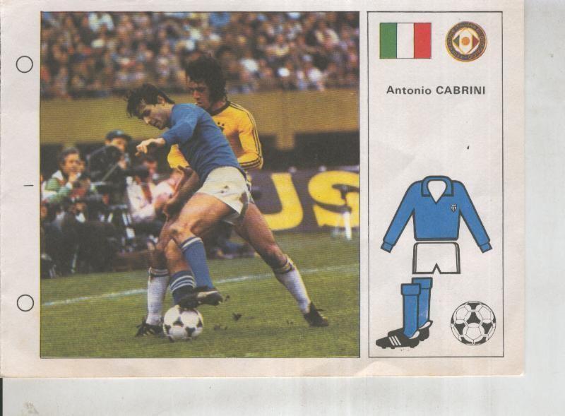 Estrellas del Mundial 82 numero 093: Antonio Cabrini (Italia)