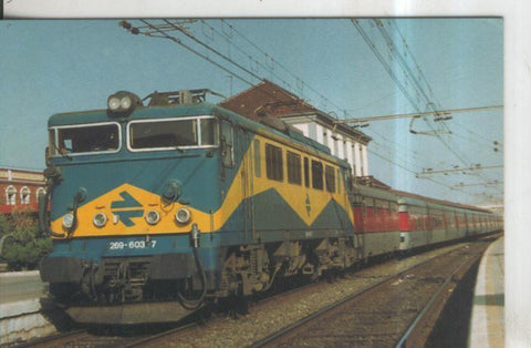 Postal 010968: Locomotora electrica 269-603-7 en Alcazar de San Juan en 1973