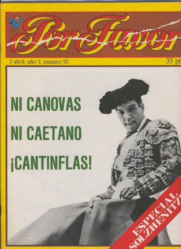 Por Favor numero 092, 5 abril 1976: especial Solzhenitzin