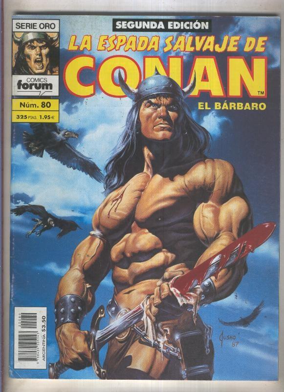 La Espada Salvaje de Conan volumen 1 segunda edicion numero 080 (numerado 2 en trasera)