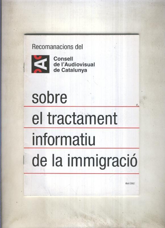 Sobre el tractament informatiu de la immigracio