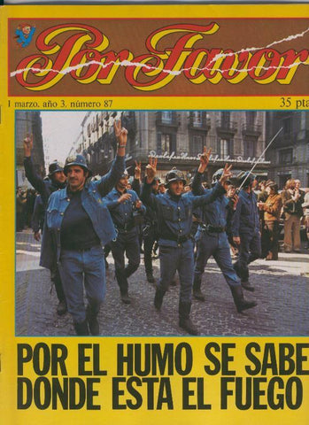 Por Favor numero 087, 1 marzo 1976: Por el humo se sabe donde esta el fuego