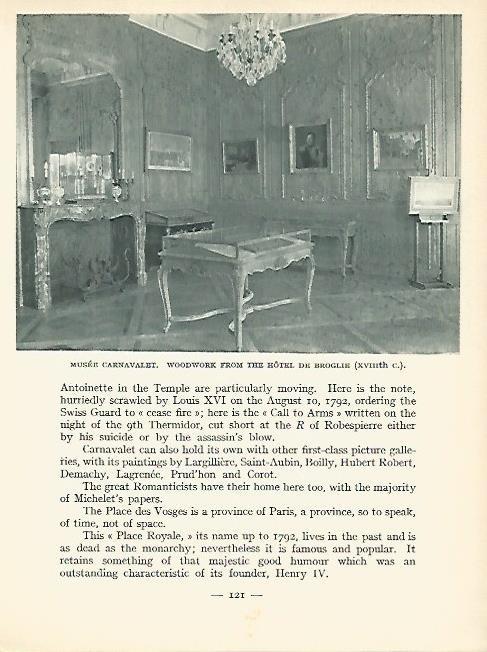 LAMINA 1771: PARIS. Museo Carnavalet. Interior