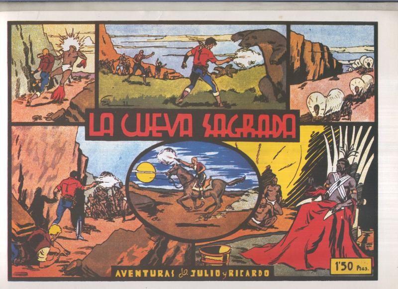 Facsimil Julio y Ricardo: La cueva sagrada