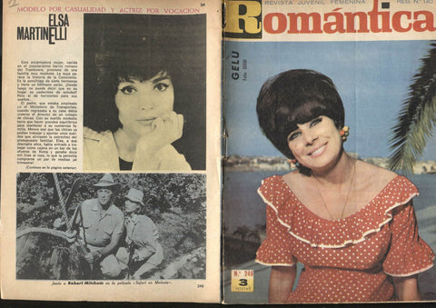 Romantica numero 249: Gelu - Elsa Martinelli (numerada 1 en trasera)