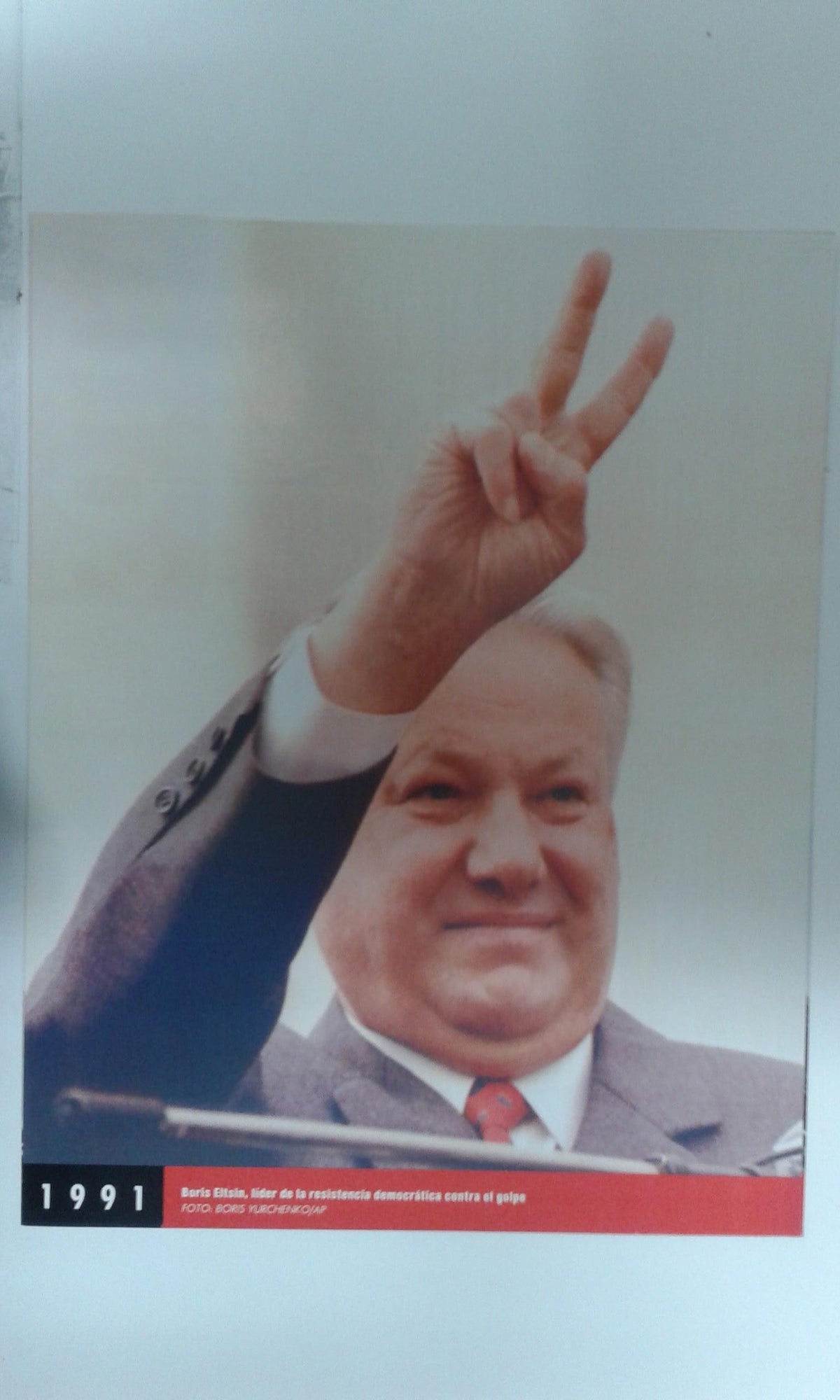 Fotos que hacen historia año 1991: Boris Eltsin, lider ruso