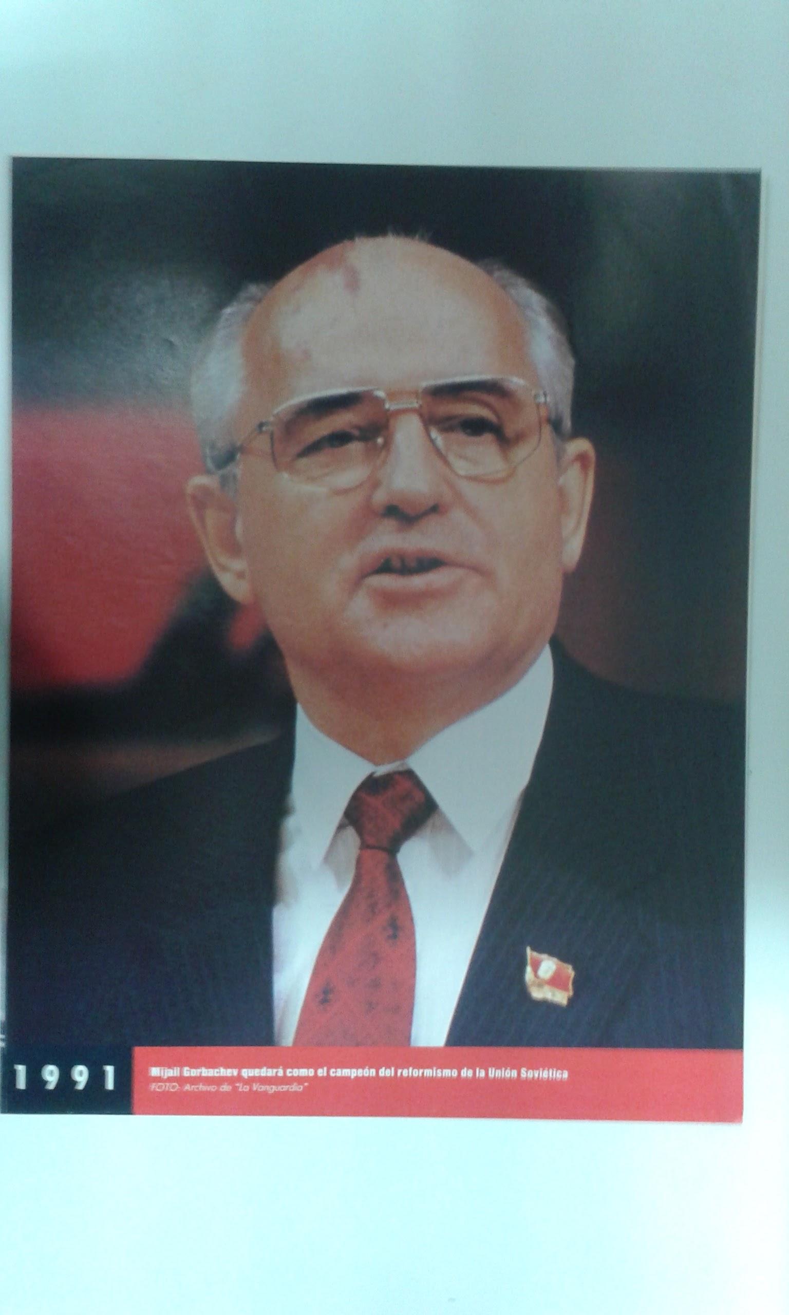 Fotos que hacen historia año 1991: Mijail gorbachev, lider ruso