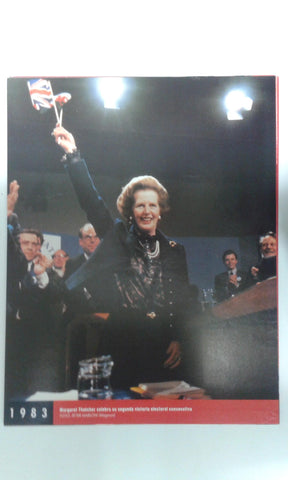 Fotos que hacen historia año 1983: Margaret Thatcher celebrando su segunda victoria electoral
